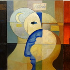 Negredo Albedo Rubedo 100x240 cm (Triptychon)