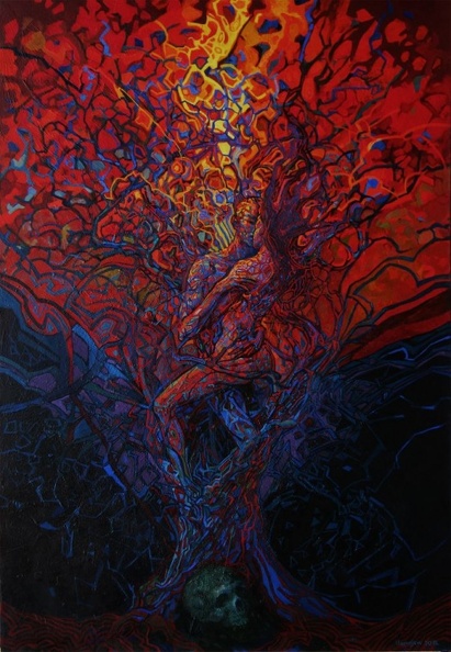 Leontjew Igor - Lebensbaum, Öl a.L. 150x100 cm.jpg
